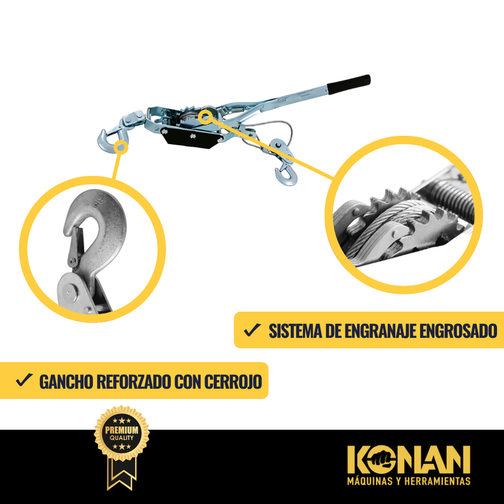 Aparejo Konan A Palanca 4 Tns. - Vista 4