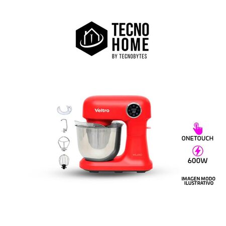 BATIDORA PLANETARIA VELTRO MILANO ROJA 5L VOMP05R 600W