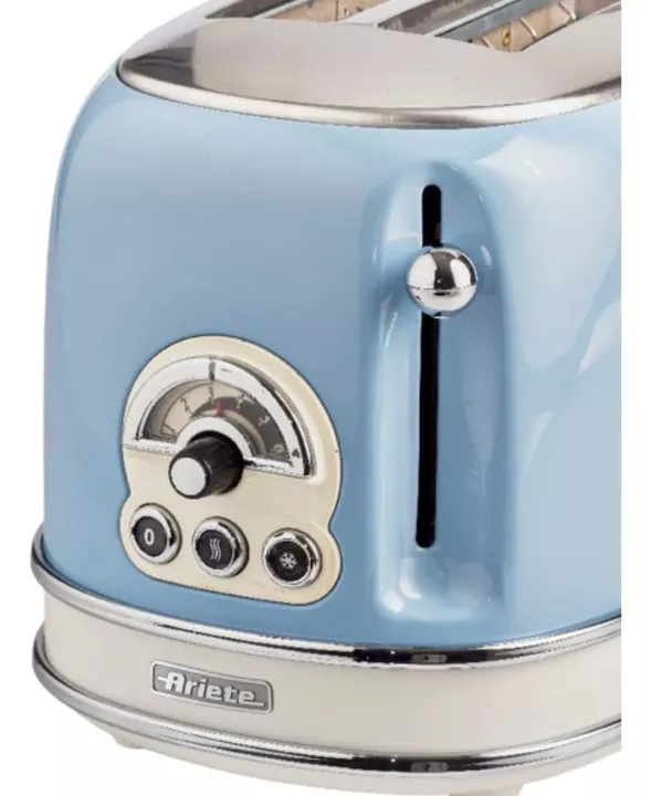 Tostadora Eléctrica Ariete Vintage Celeste 2 Ranuras - Vista 3
