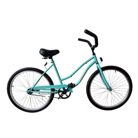 Bicicleta Playera Dama Bassano Contapedal Celeste