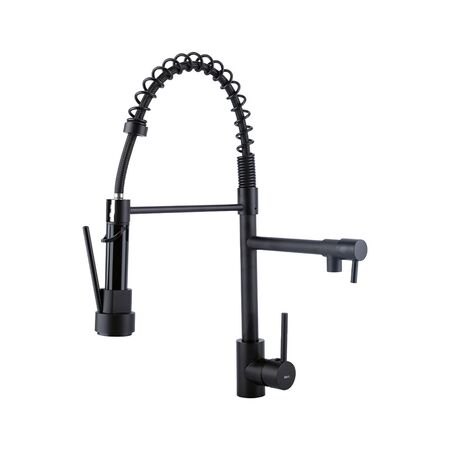 Grifería de Cocina Cromado Rieti by Gadnic con Doble Boquilla Resorte Extraíble