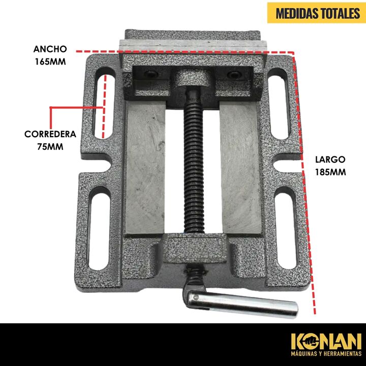 Konan Morsa Plana De 4 Profesional Para Taladro konan - Vista 7