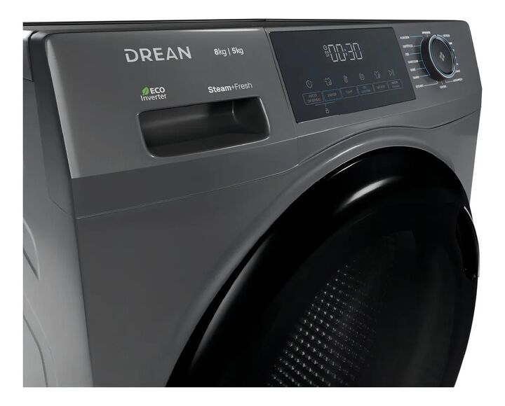 Lavasecarropas Ecoinverter 8 Kg Gris Drean Lscdr0805sg0 - Vista 8