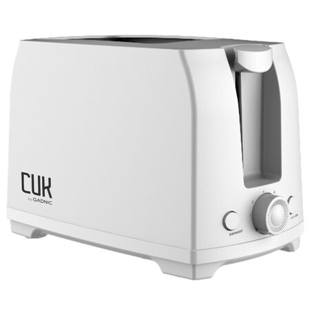 Tostadora Eléctrica Blanca Cuk By Gadnic 2 Rebanadas