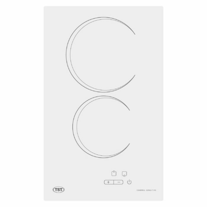 Anafe TST Vitroceramico Blanco Electrico 2 Hornallas - Vista principal