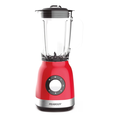 Licuadora De Mesa 1200W Roja Metalizada