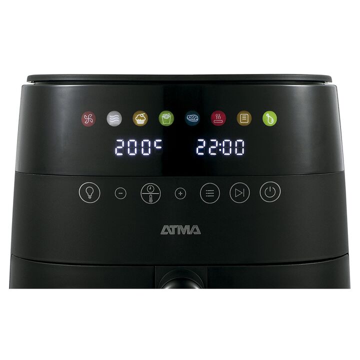 Freidora Sin Aceite ATMA 6LTS Digital Con Visor Negra FR246ABP - Vista 4