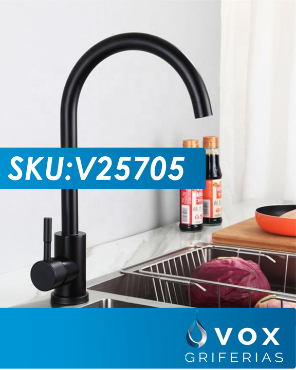 Griferia De Cocina Canilla Monocomando Vox Pico Cisne - Vista 8