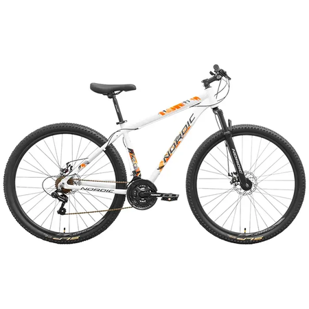 Bicicleta Nordic Mtb X 2.O R29 T20 Blanco/Negro/Naranja