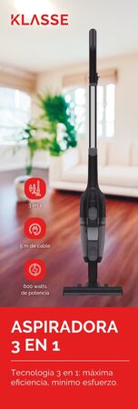 Aspiradora 3 En 1 Klasse (KS4001BK)