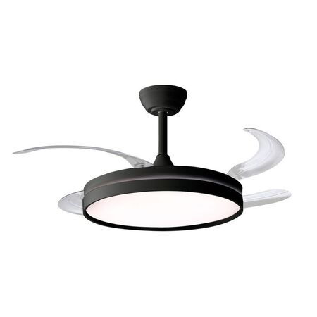 Ventilador de Techo LILIANA VTHN603R retractil negro 4 palas