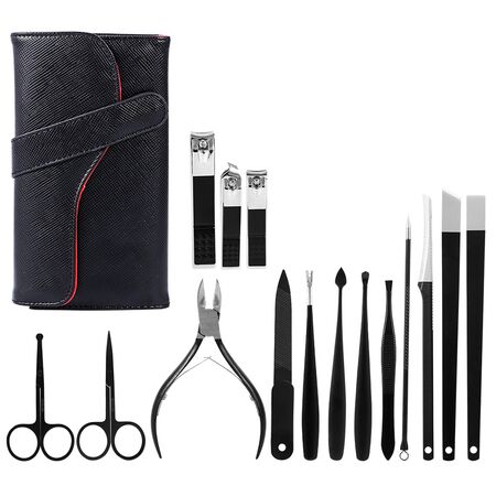 Set de Uñas x15 Piezas Gadnic Manicura Pedicura Acero Inoxidable