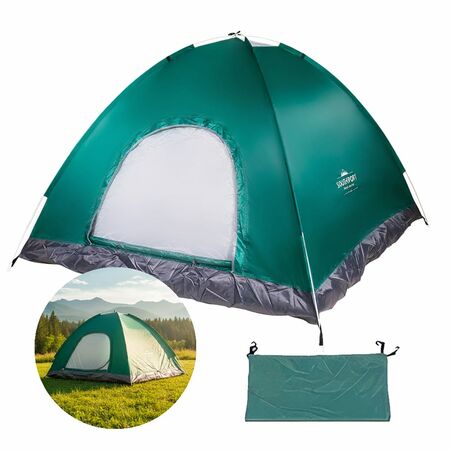 Carpa Verde Gadnic 4 Personas Automática Impermeable con mosquitero