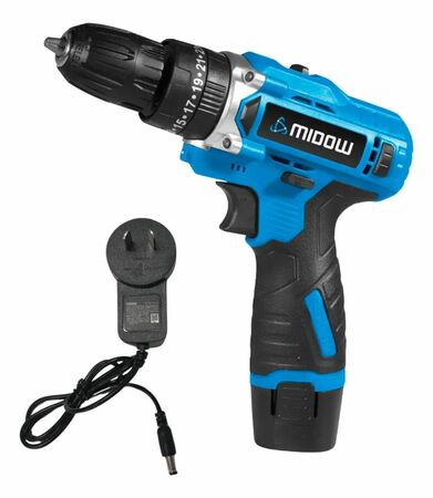 Taladro Percutor Atornillador Midow MDWYI 10mm 12V Batería
