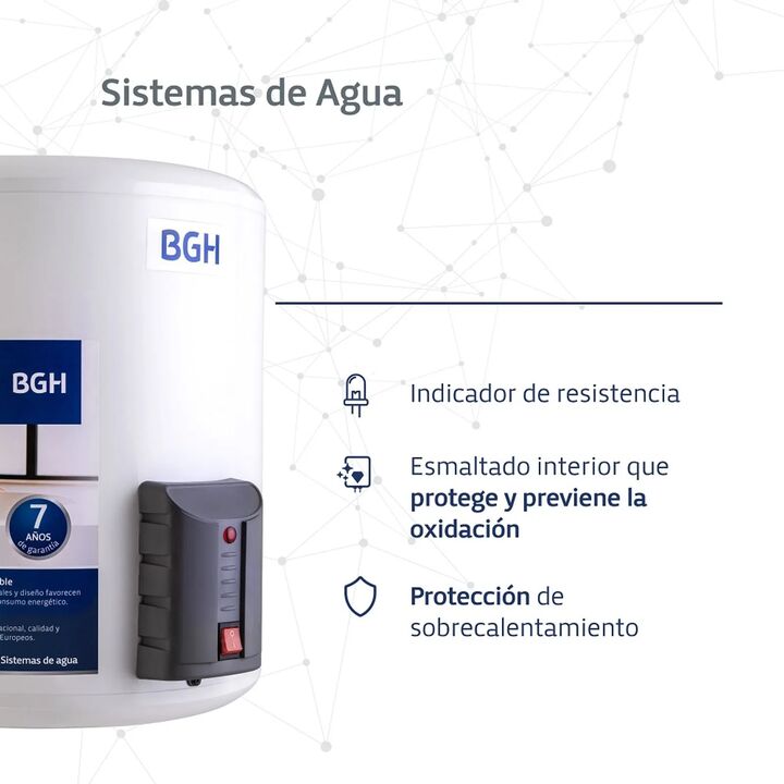 Termotanque elctrico BGH BTE-040EC15MD blanco 40L 220V - Vista 5