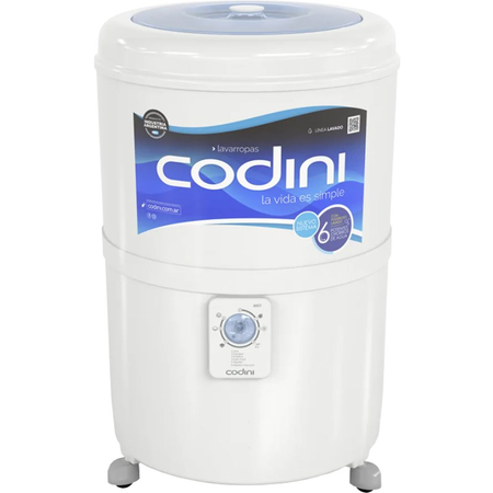 Lavarropas Semiautomatico Codini Silent 4051 10Kg 6P