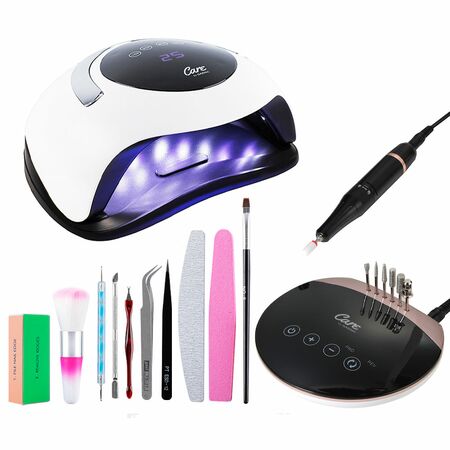 Set de Manicura Torno Para Uñas TCH45 + Cabina De Uñas BQ5