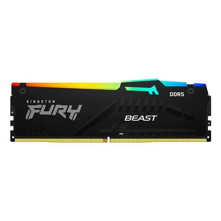 Memoria RAM Kingston 16GB DDR5 6400Mhz Fury Beast RGB para PC