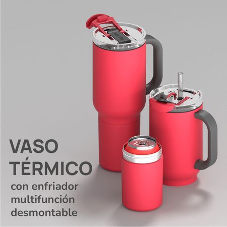 Vaso Asobu Duplex 660 ml  360 ml - Red
