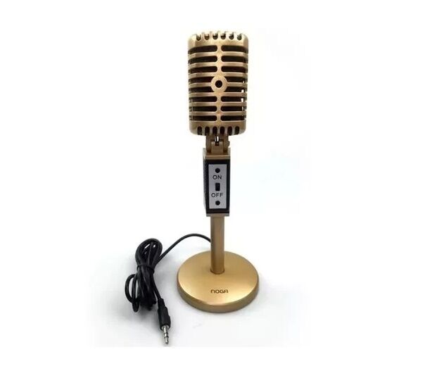 Microfono Vintage de PC Noga Dorado MIC-2030 GD - Vista principal