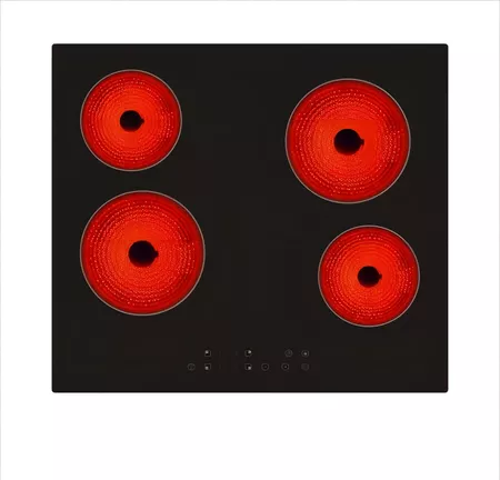 Anafe Eléctrico Clever 124 4 Hornallas Vidrio Cerámico 