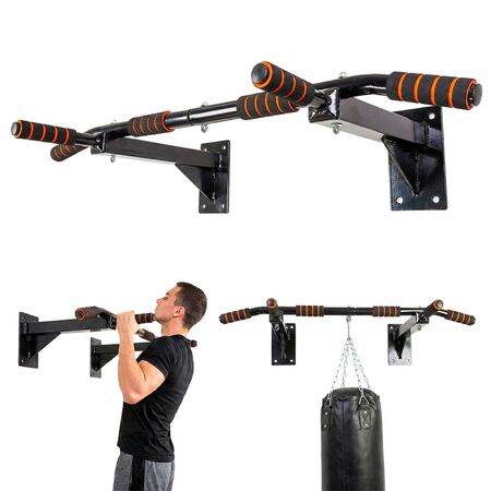 Barra de dominadas Gadnic pared fitness reforzada 200 kg Entrenamiento multifunción