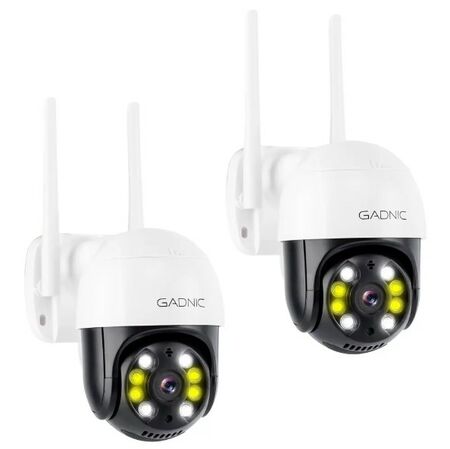 Kit de Cámaras de Seguridad Gadnic P245F22 Domo 3MP IP66 Bluetooth Wifi Visión Nocturna x2
