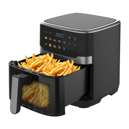 Freidora de aire con pantalla táctil Digital 6.5L Midow