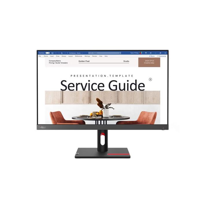 Monitor 24 Lenovo s24i-30 VGA HDMI Negro - Vista 1