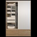 Placard Corredizo 1,50 2 Cajones 2 Zapateros Olmo F. Everest Tables - Miniatura 1