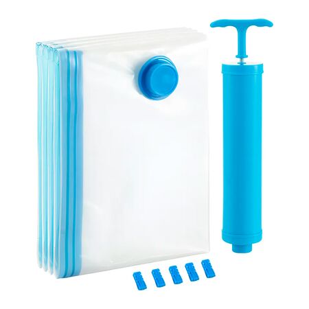 Kit Bolsas Al Vacio 4 En 1 Gadnic Para Guardar Ropa 60 x 80 cm