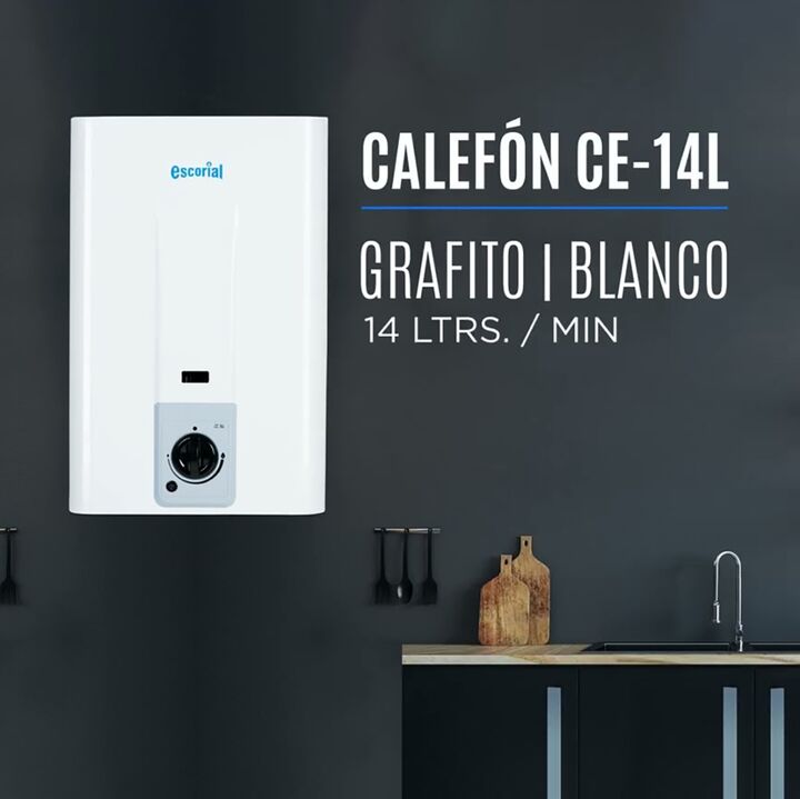 Calefon Escorial Ce-14l Gas Natural 14lts Apagado Automatico - Vista 6