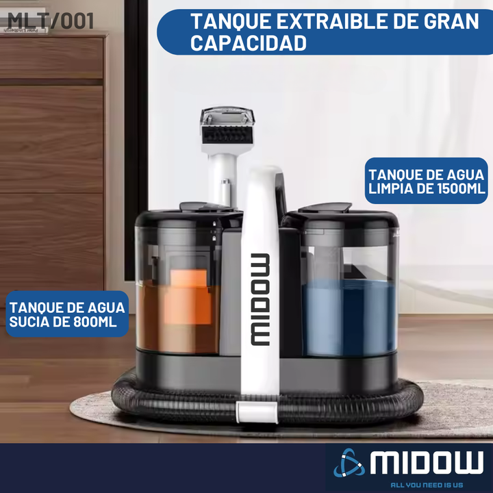 Aspiradora Lava Tapizados Midow 600w Alfombras Manchas Sofa - Vista 6