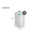 Termotanque Multigas Escorial 45lts Conexión Superior Blanco - Miniatura 7