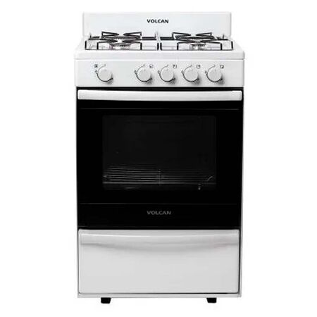 Cocina Volcan Autolimpiante 55 cm Blanca