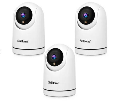 Kit x3 de Cámaras De Seguridad Srihome 1080p Audio Bidireccional