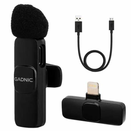 Micrófono De Solapa Inalámbrico GADNIC MICROMIC Condensador Para iPhone