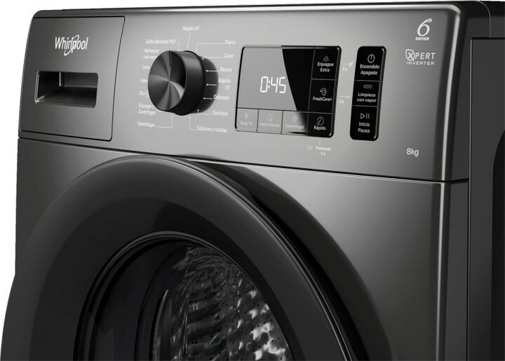 Lavarropas Automatico Whirlpool Inverter Wnq80As 8Kg 1200Rpm - Vista 2