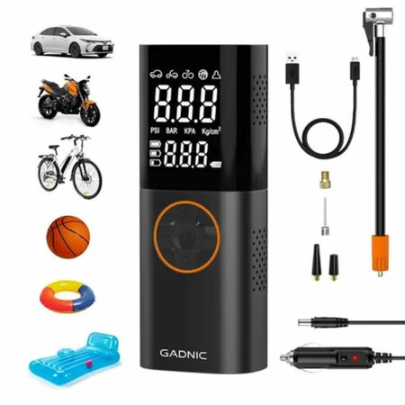 Inflador Inalámbrico Gadnic con Linterna