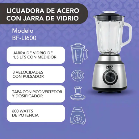 Licuadora Bkf Bf-Li600 220W 1.5L 3V