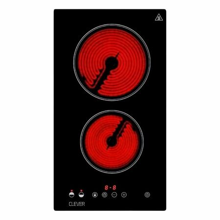 Anafe Eléctrico CLEVER 2 Hornallas Vitrocerámico