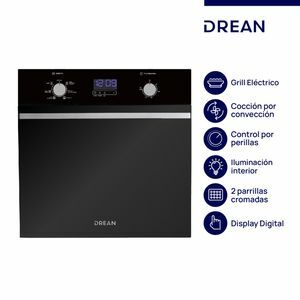 HORNO ELECTRICO DREAN HEDR601CN 60CM/RESIST.SUP/INF CONVECC/TIMER/PERILLA DIGITAL - 4608931 - Vista principal