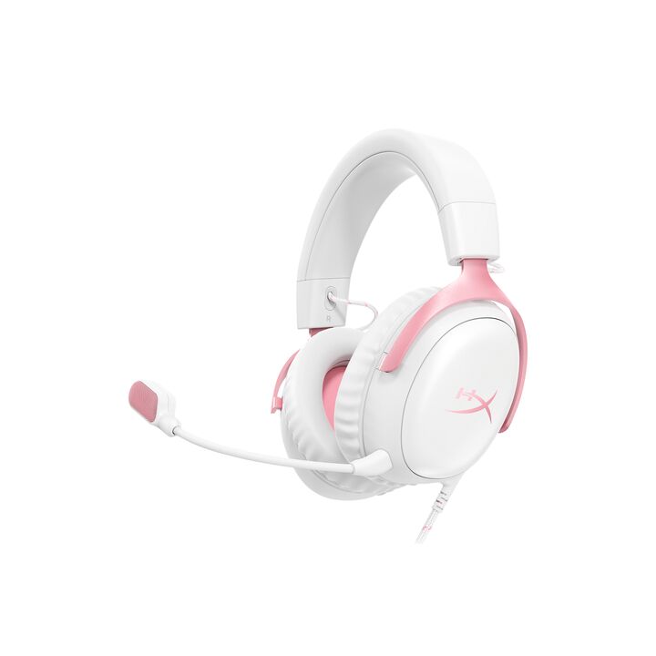 AURICULAR GAMER HYPERX CLOUD III WHT/PNK GAM HS (9W1Q4AA) - Vista principal