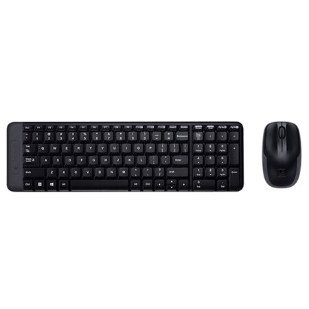 Teclado y Mouse Logitech Wir MK220 Blk 920-004430