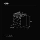 Cocina TST Chiara 60cm Negro - Miniatura 4