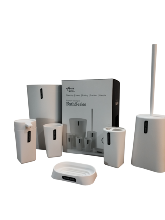 Set de Baño Ezego 6 Piezas RM2505 Color Blanco