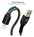 Cable Trenzado Argomtech Lightning A Usb Dura Form 1,8m - Miniatura 3