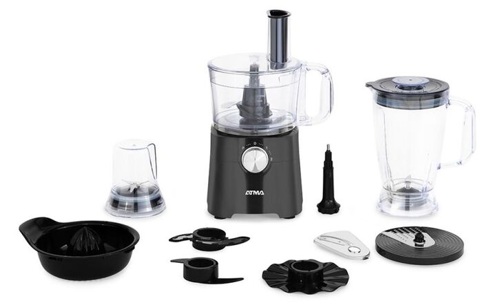 Multiprocesadora Atma 9 en 1 con jarra licuadora picadora LP8426NAP 600w Negra - Vista principal