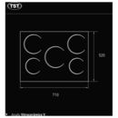 Anafe TST Vitroceramico Electrico Blanco 5 Hornallas - Miniatura 3