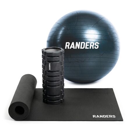 Kit de Yoga Rolo Masajeador + Mat 4mm + Pelota Esferodinamia 65cm Randers Pilates